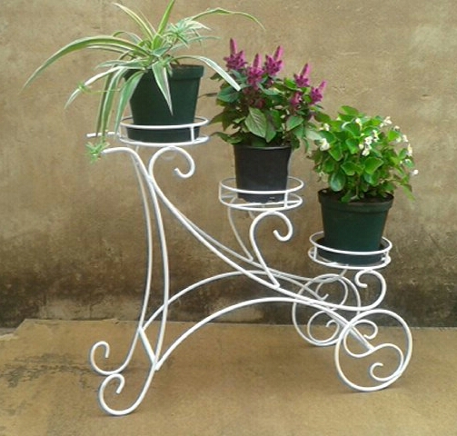 Wheel Burrow Pot Stand